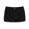 Black Mini Skirt with Side Slits
