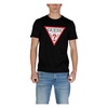 Black Printed Round Neck T-Shirt