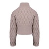 Maxi-neck Cable-Knit Wool Turtleneck