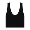 Black Scoop Neck Sleeveless Bodysuit