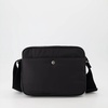 Nylon Camera Bag Black Leather