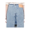 Blue Button-Up Skirt with Pockets