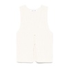 White V-Neck Sleeveless Top