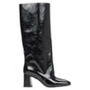 Black Patent Leather Knee-High Boots