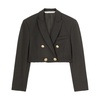 Stylish Cropped Double-Breasted Blazer
