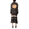 Black Knit Dress Retro Style