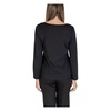 Black V-Neck Knitwear Fall/Winter