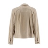 Soft Leather Single-Breasted Jacket