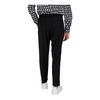Black Zip and Button Trousers