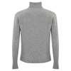 Grey Wool Turtleneck Sweater