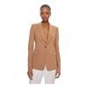 Brown Blazer Jacket Stretch Fabric