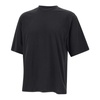 Black Cotton T-shirt with Beaded Logo