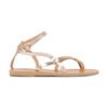 Silver Tomi Leather Sandals