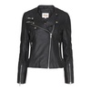 Leather Jacket with Back Panel 10854