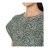 Floral Green T-shirt with Flap Sleeves