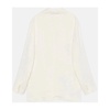 Buttoned viscose jacket with pocket flaps