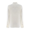 Silk Shirt with Knitted Cuffs