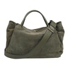 Green Leather Bag Made in Italy