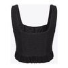 Sleeveless Bustier-Style Crop Top