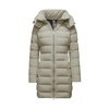 Long Ivory Stretch Nylon Jacket