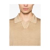 Camel Brown Polo Collar Sweater