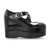 Patent wedge shoes