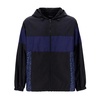 Hooded Windbreaker Jacket with Logo Detail