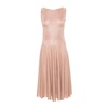 Knit Boatneck Dress Flared Skirt