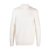 White Alpaca-Wool Blend Turtleneck