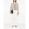 Elegant Ivory Trousers with Pockets