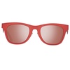 Coral Metal Sunglasses with Mirror