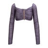 Square Neck Long Sleeve Top