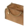 Brown Leather Whipstitch Chain Bag