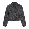 Vienna Blazer Black White Check