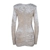 Short Dress with Zipper and Hook