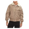 Beige Zip-Up Jacket with Pockets