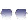 Gold Women Sunglasses Square Blue Gradient
