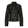 Denim Jacket Black with Gold Accents
