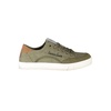 Green Polyester Sneaker with Laces