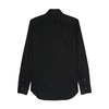 Black Cotton Blend Classic Collar Shirt