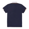 Contrasting Collar Cotton Polo Shirt