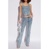 DE-SHI-S cropped denim top
