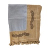 Embroidered Cotton Scarf with Tassels