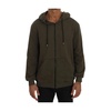 Elegant Green Full Zip Hooded Sweater