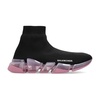 Women's Speed 2.0 Full Clear Sole Recycled Knit Sneaker in Black/rose