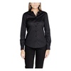 Black Plain Long Sleeve Shirt Women
