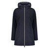 Hooded Down Jacket with Two-Way Zipper