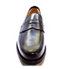 Classic Black Moccasin with Leather Details