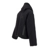 Black Down Jacket with Diamond Stitching
