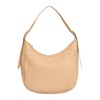 Hobo Shoulder Bag Latte with Gold Accents